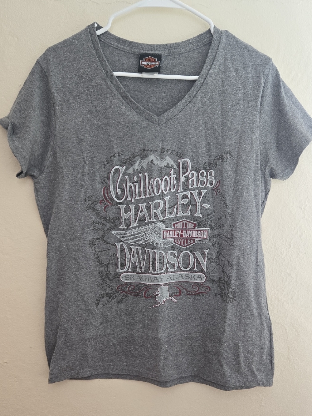 Harley-Davidson Black and Orange Shield Label Tee
